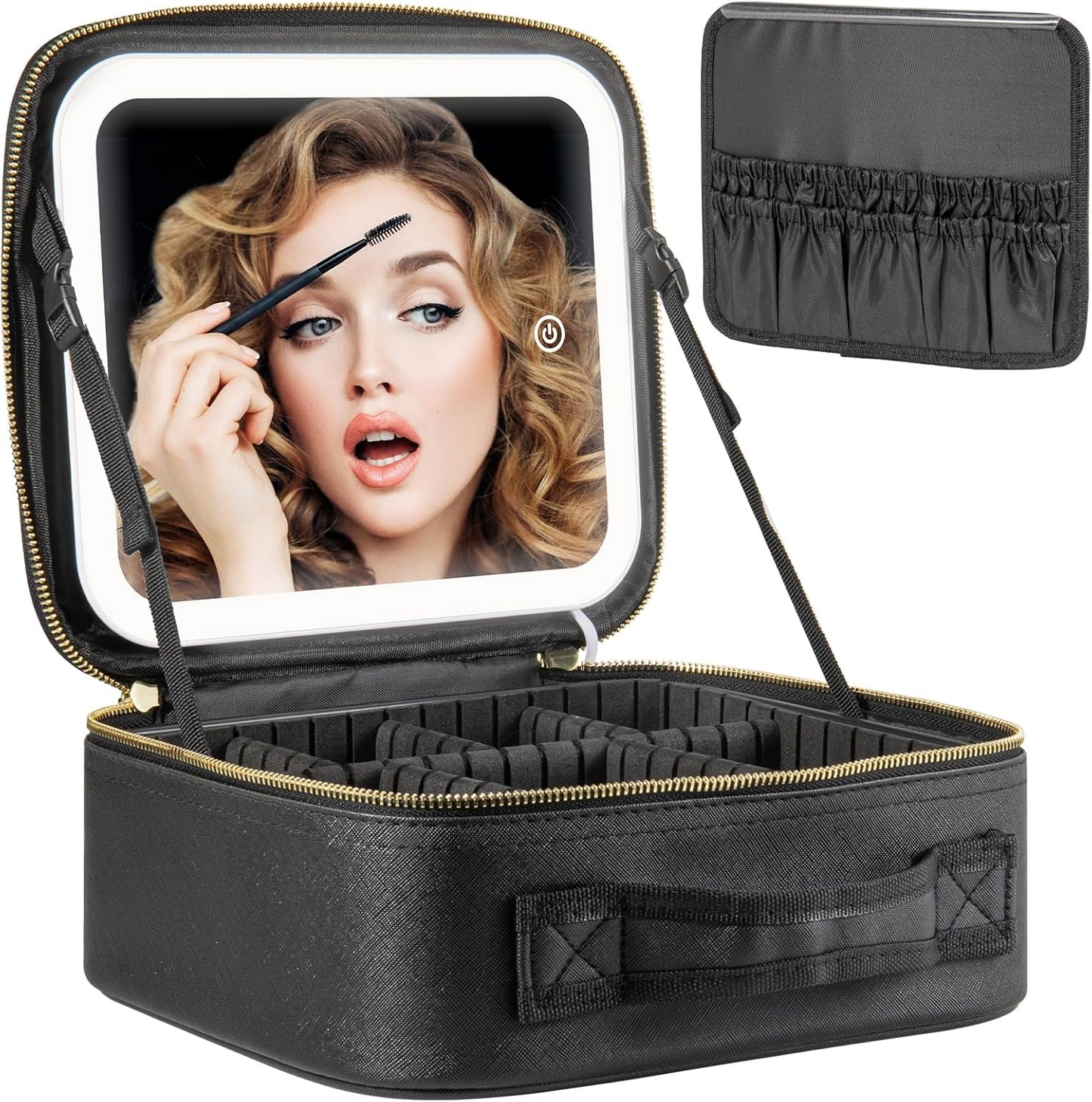 Cosmetiquera con Luz LED Profesional 4K Recargable